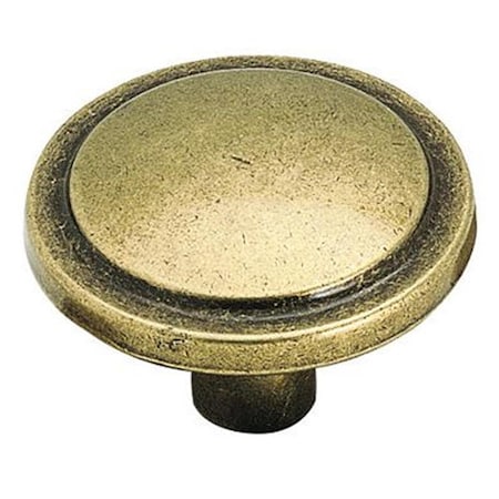 Gardencare BP3443-BB 1.19 in. Round Knob - Burnished Brass GA308511